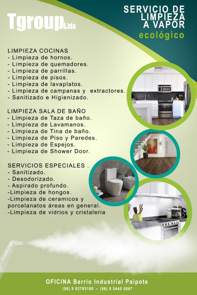 Servicio de Limpieza Ecológica con Vapor en COPIAPO, Atacama