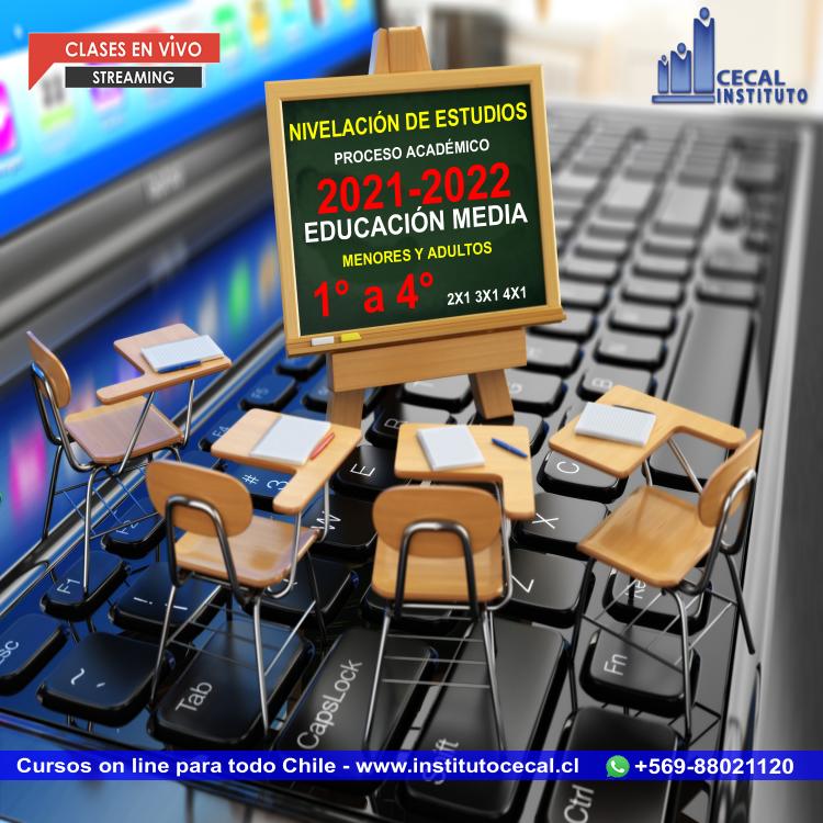 Enseñanza media 4 3 2x1 año 2021 en SANTIAGO, Metropolitana