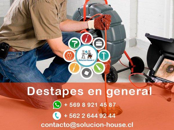 Fotografía 2 de Destape de alcantarillados, destape de artefactos, destape de verticales, ductoscopias, filtraciones en LAS CONDES, Metropolitana