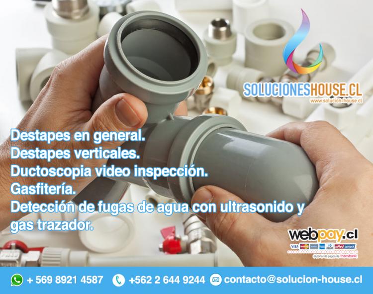 Fotografía 5 de Destape de alcantarillados, destape de artefactos, destape de verticales, ductoscopias, filtraciones en LAS CONDES, Metropolitana