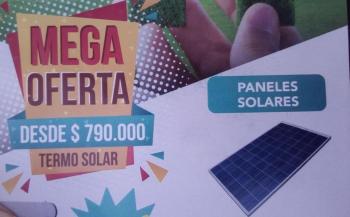 Promoción Paneles solares Termo Solar Sistemas de Alarma y Cámaras
