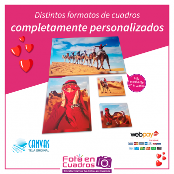 Cuadros decorativos en tela canvas.