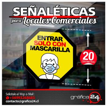 SEÁALETICAS ADHESIVAS USO OBLIGATORIO DE MASCARILLA