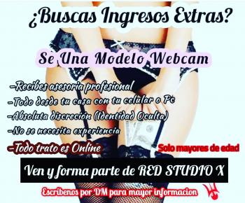 trabajo de modelo webcam desde casa