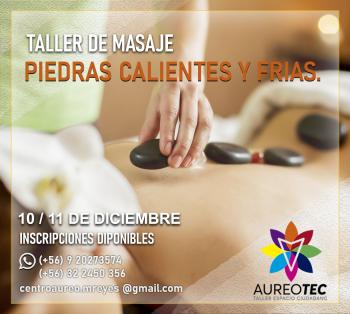 Taller de masajes - piedras calientes y frias
