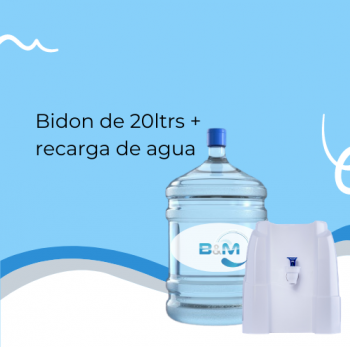 Bidón mas recarga de agua