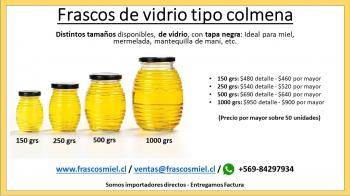 Fotografía 2 de Frascos de vidrio para miel tipo colmena