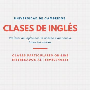 Clases de Ingles Profesor Universidad de Cambridge